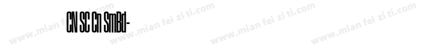 有爱黑体 CN SC Cn SmBd字体转换
